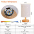 Warm White Bedside Lamp USB Plug Modern Bedroom Lamp Warm White 12V Hanging Light