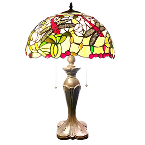 American Tiffany Glass Tabletop Lamp