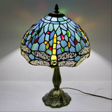 Dragonfly Tiffany Glass Tabletop Lamp