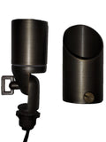 Solid Brass Adjustable Spot Light With Removable and Adjustable Shroud and Thumbscrew