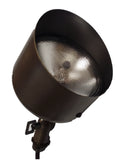Solid Brass Spot Light Oil Rubbed Bronze | G53 Bulb Socket Kit and Spike Mount Included