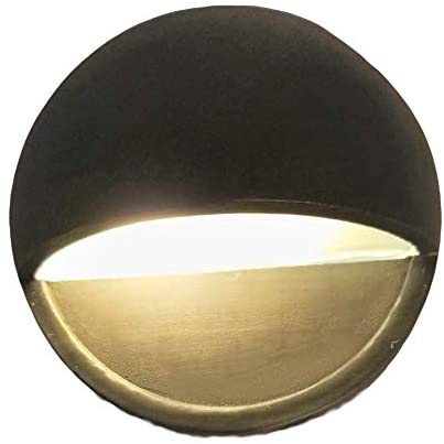 Solid Brass Half Moon Puck Light Fixture