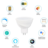 MR16 5W MR16 LED Smart Bulb Works Control with WiFi, Tuya, Smart Home, Alexa and Google Assistant