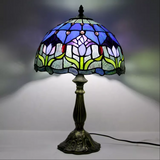 Tulip Tiffany Glass Tabletop Lamp