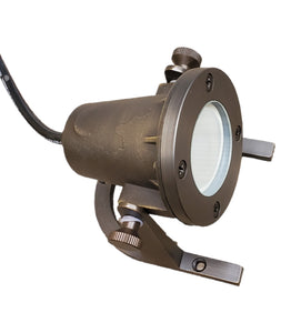 Cast Brass Adjustable Underwater Spot Light Fixture With 25' Ft of Wire